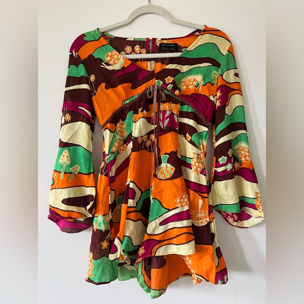 Urban Outfitters Eva 70’s print romper